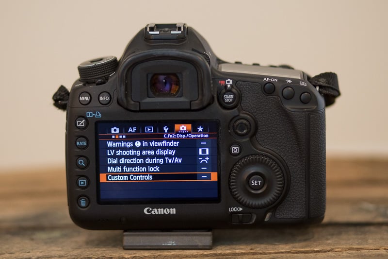 how to set back button focus canon mark iii