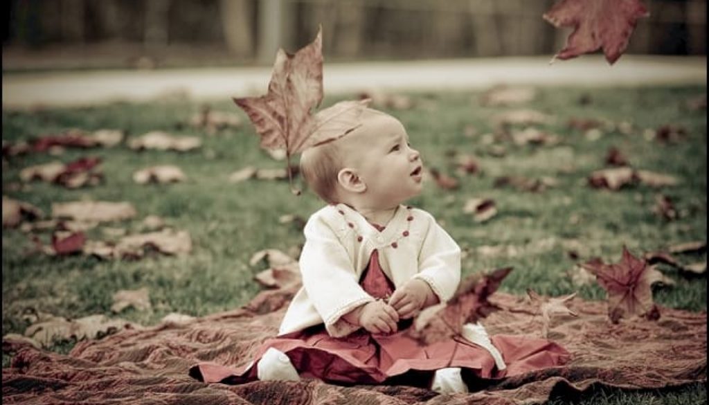 Baby Photograph in Fall