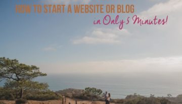 How to Start a Website or Blog in 5 minutes (1 of 1)