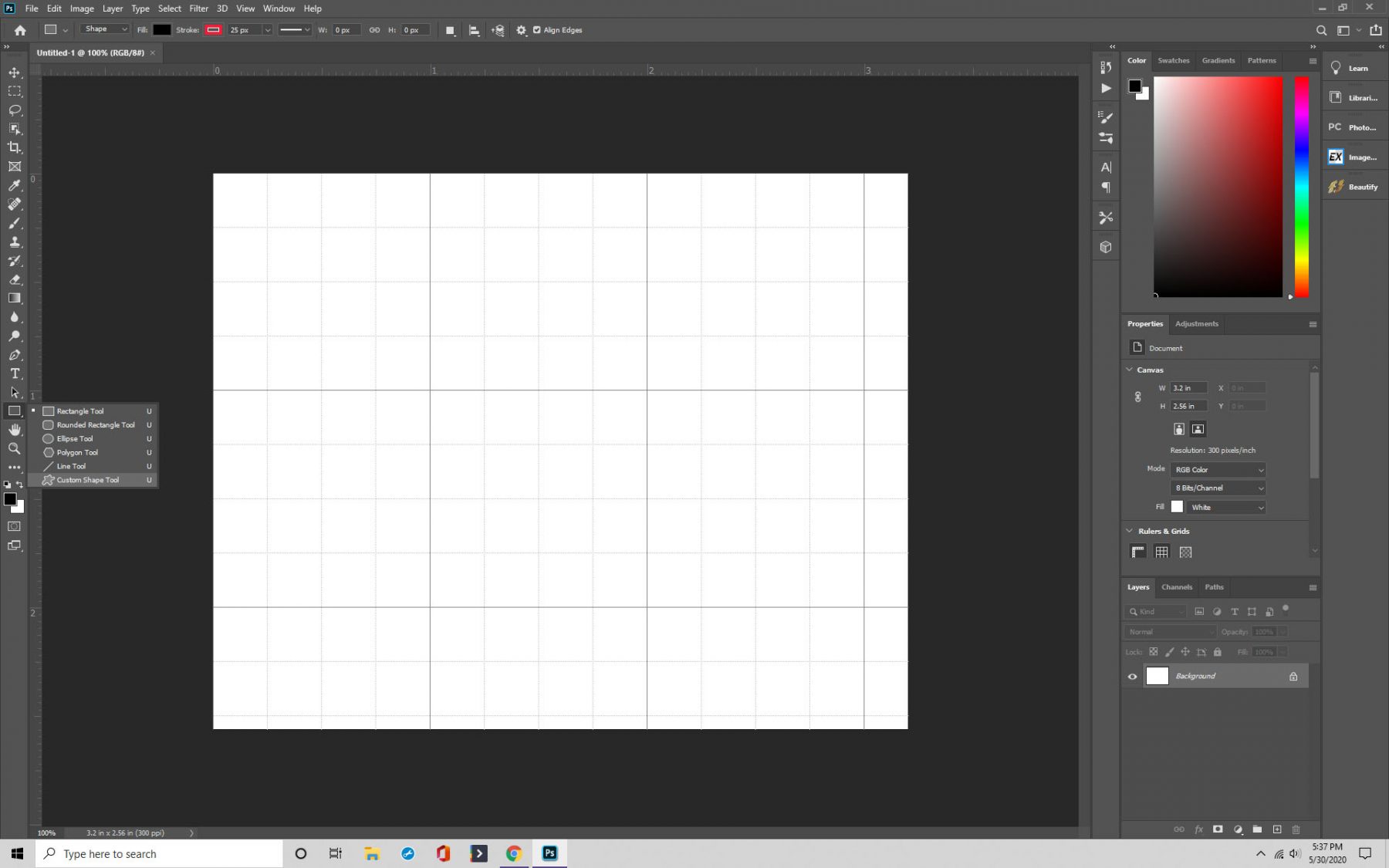 Step 3 of Photoshop Grid
