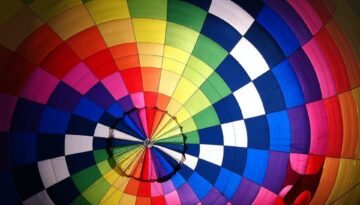 multi colored air ballon